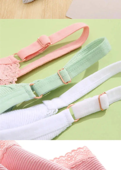 Lot de 10 strings sexy en coton pour femme avec dentelle