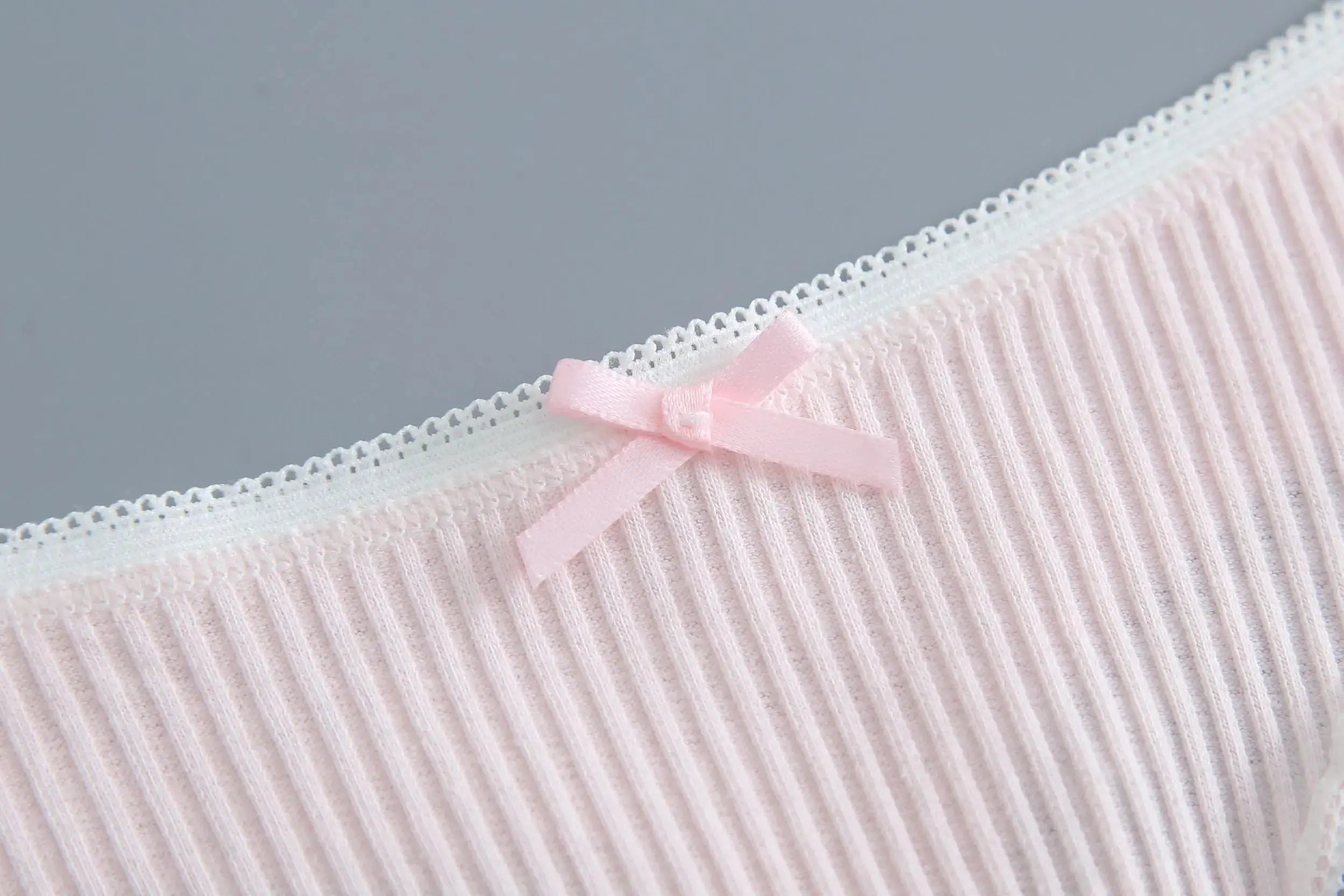 Lot de 5 string en coton pour femmes couleur unie taille basse