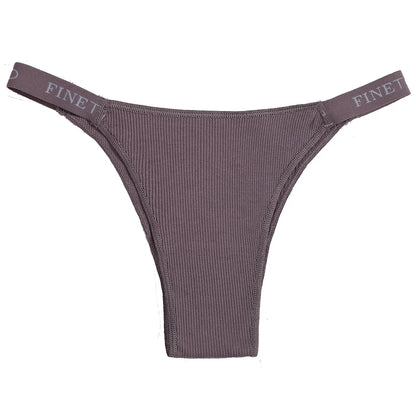 Lot de 7 culottes sexy en coton pour femme taille basse