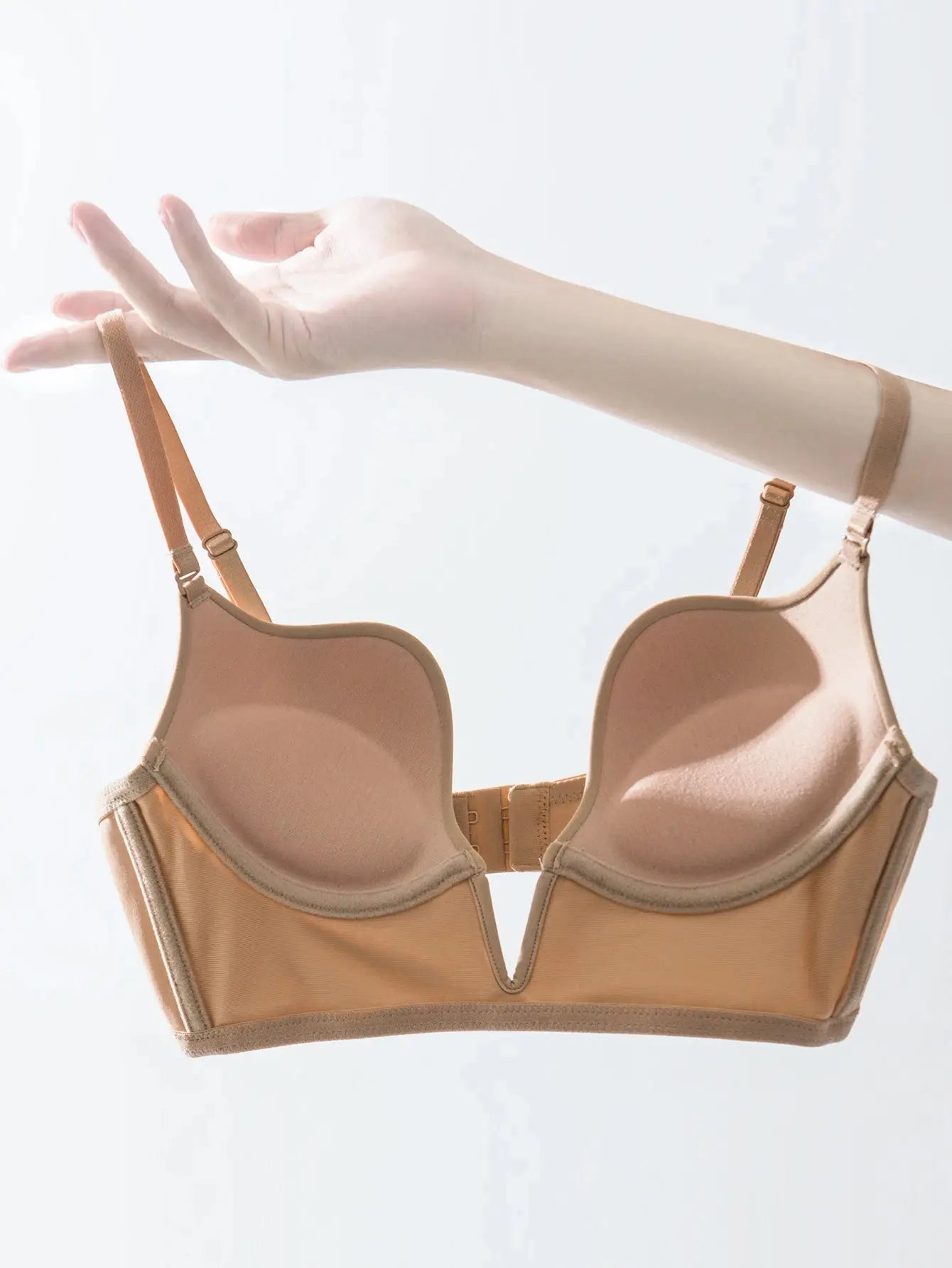 Soutien gorge push-up sexy en V profond pour femme
