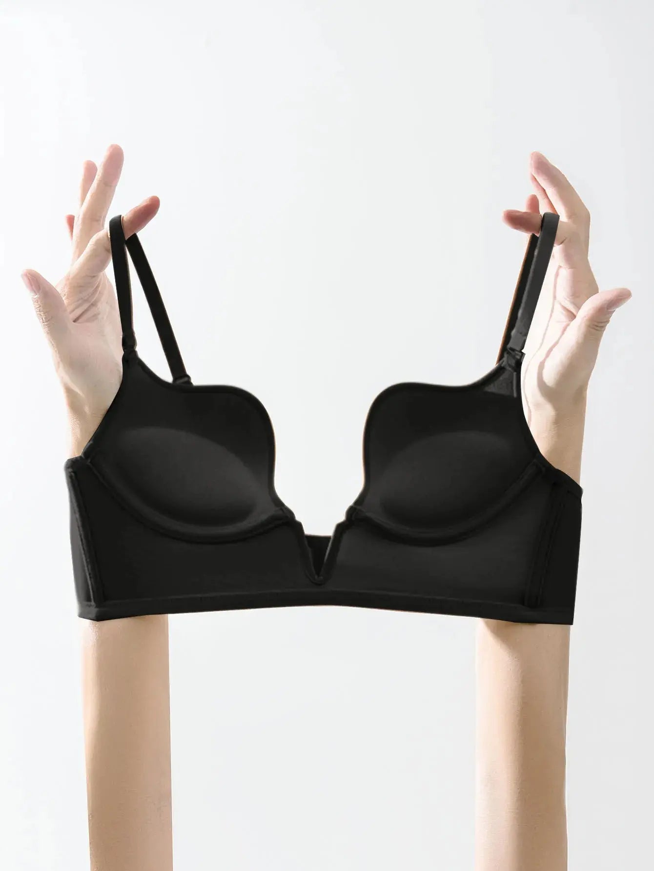Soutien gorge push-up sexy en V profond pour femme