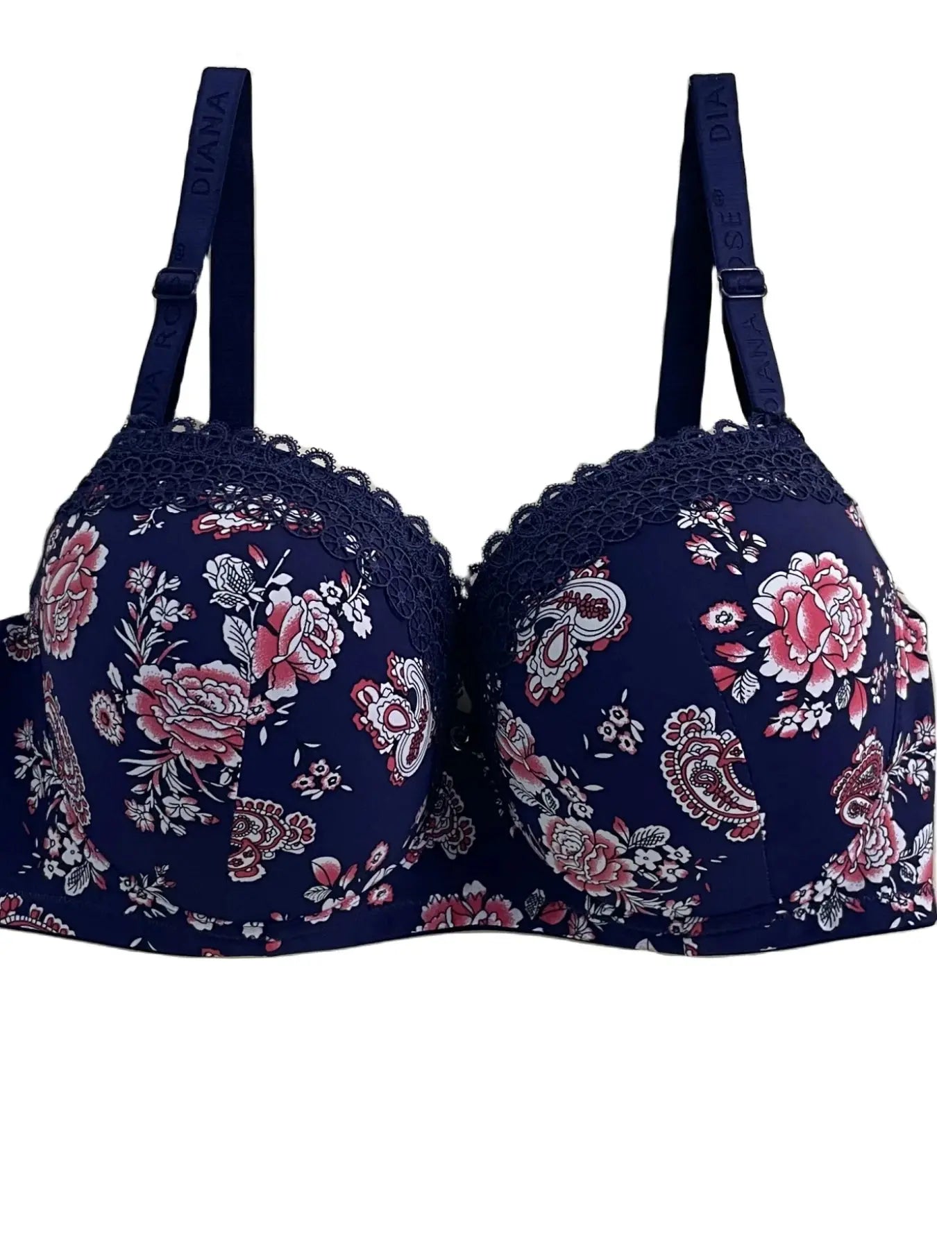 Soutien gorge avec anneau en acier bonnet D florale