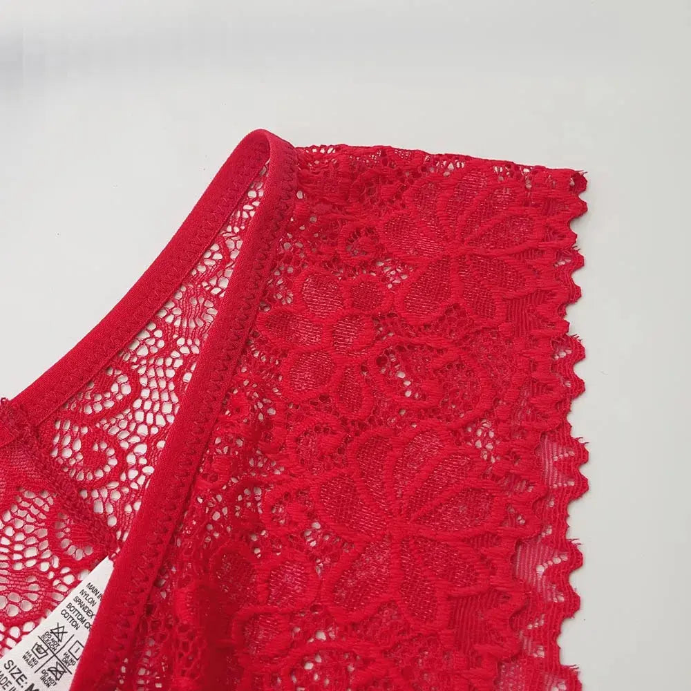 Moonflame 5 PCS Women Briefs Sexy Full Lace Panties Hollow Out Low-waist Female Shorts Soft Solid Color Breathable Underwear Boutique de Lingeries et Accessoires Annie