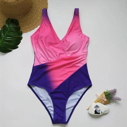 Maillot de bain femme une pièce sexy dégradé