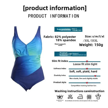 Maillot de bain femme une pièce sexy dégradé