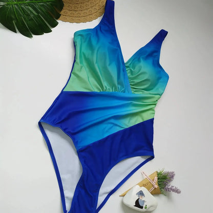 Maillot de bain femme une pièce sexy dégradé