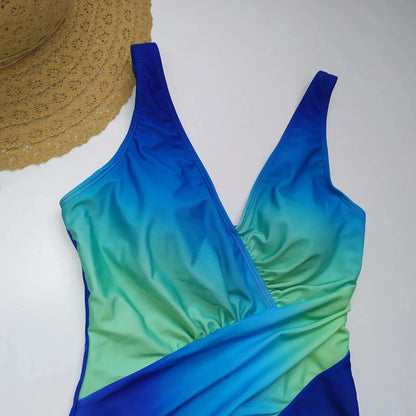 Maillot de bain femme une pièce sexy dégradé
