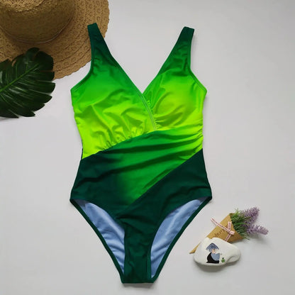 Maillot de bain femme une pièce sexy dégradé