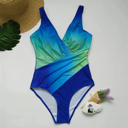 Maillot de bain femme une pièce sexy dégradé
