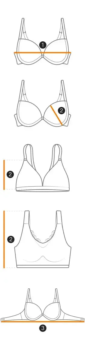 Soutien-gorge sans armatures couleur unie bonnets fixes